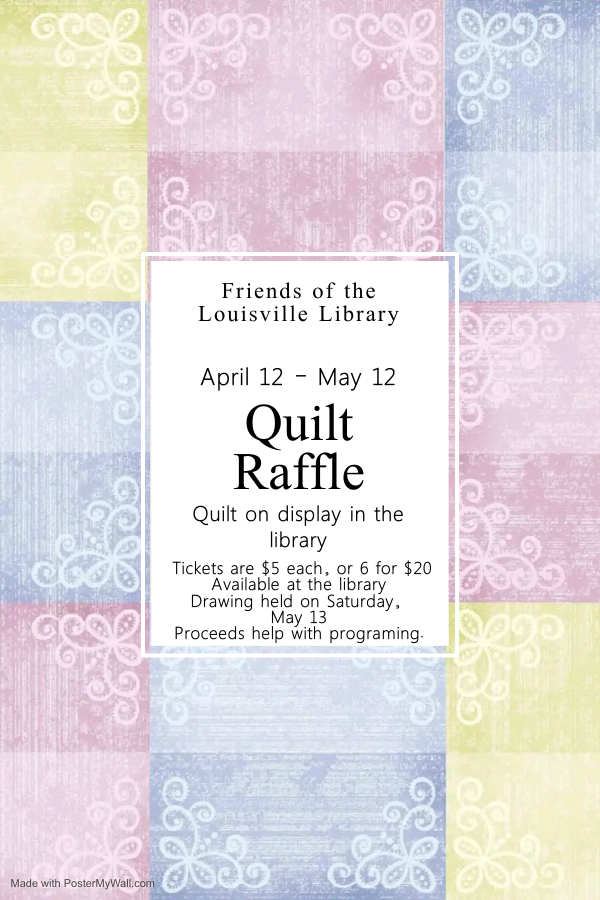 Library Quilt Raffle Made with PosterMyWall 1
